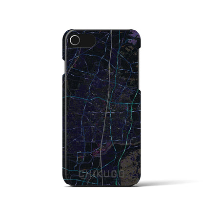 【筑後（福岡県）】地図柄iPhoneケース（バックカバータイプ）