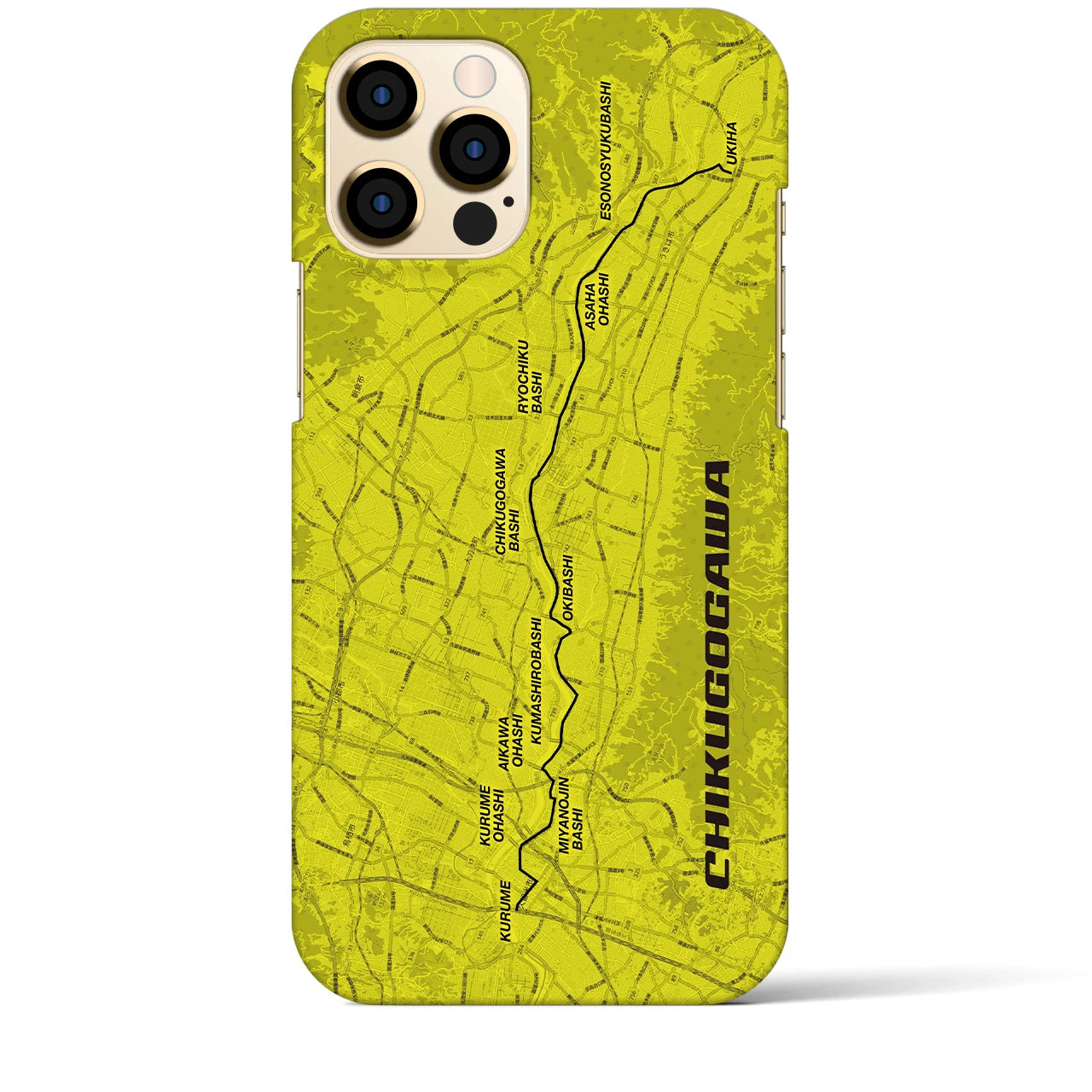 【筑後川（福岡県）】サイクリストiPhoneケース（バックカバータイプ）