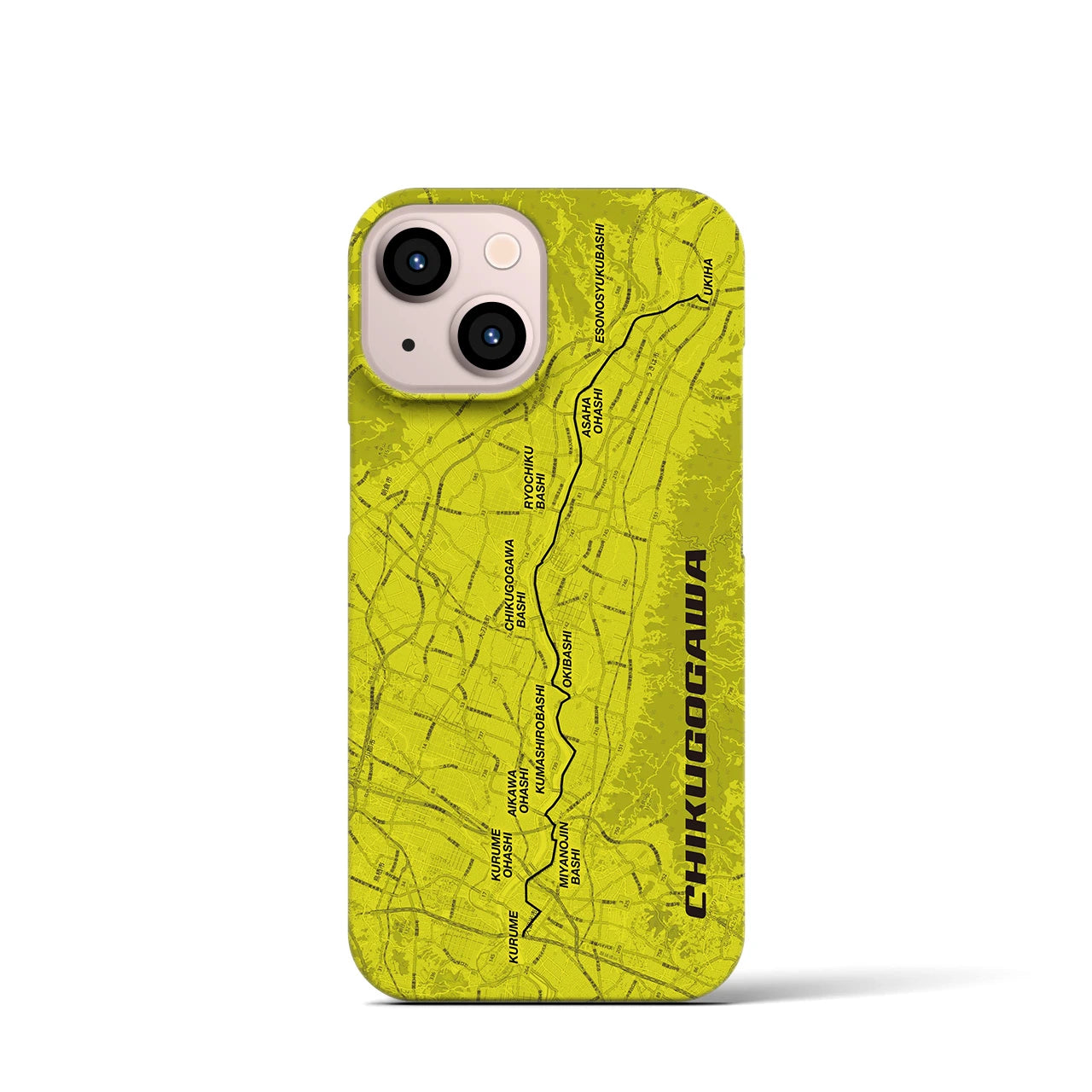 【筑後川（福岡県）】サイクリストiPhoneケース（バックカバータイプ）