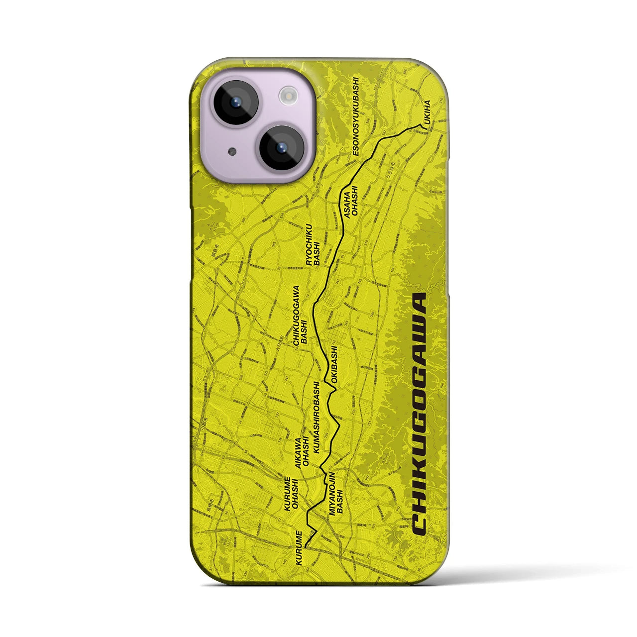 【筑後川（福岡県）】サイクリストiPhoneケース（バックカバータイプ）