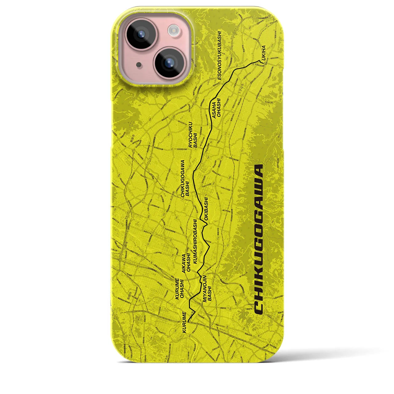 【筑後川（福岡県）】サイクリストiPhoneケース（バックカバータイプ）