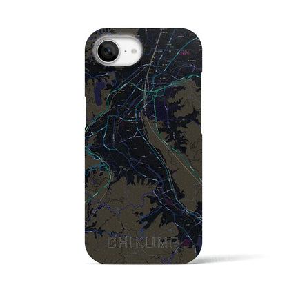 【千曲（長野県）】地図柄iPhoneケース（バックカバータイプ）