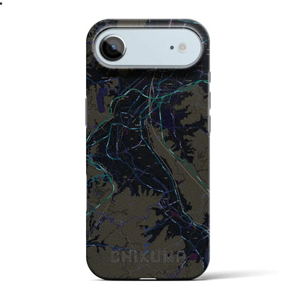 【千曲（長野県）】地図柄iPhoneケース（バックカバータイプ）