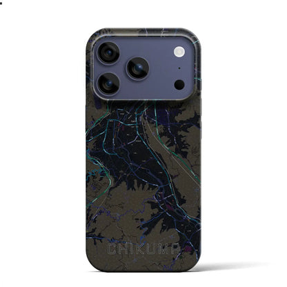 【千曲（長野県）】地図柄iPhoneケース（バックカバータイプ）