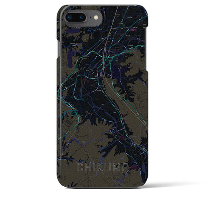 【千曲（長野県）】地図柄iPhoneケース（バックカバータイプ）