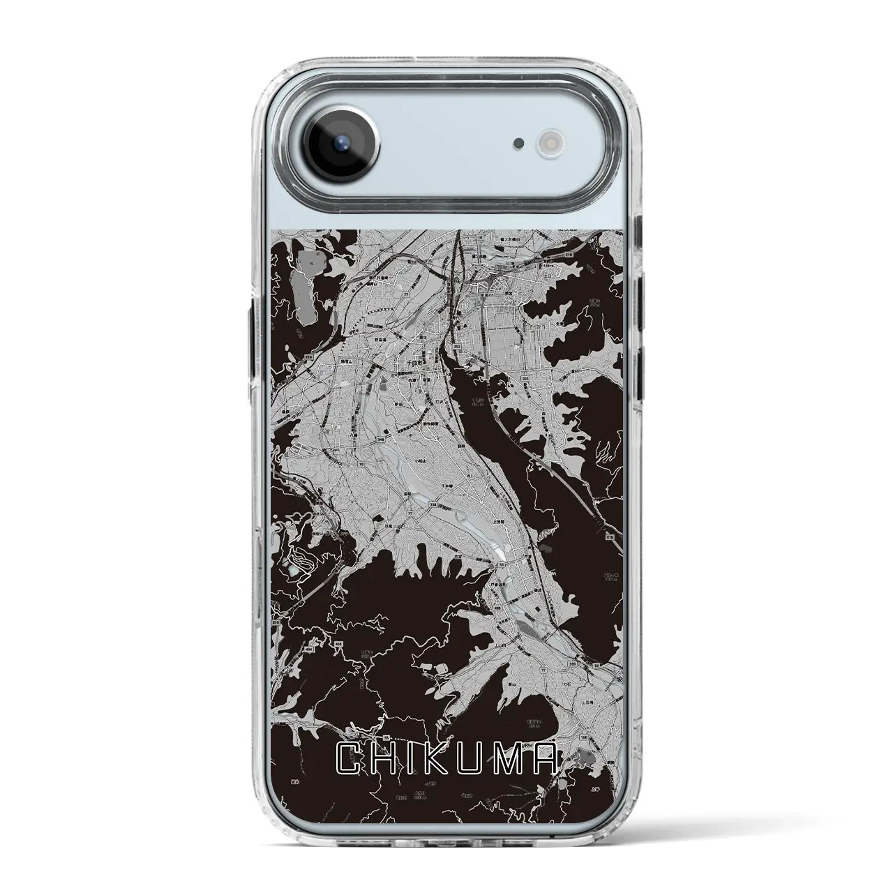 【千曲（長野県）】地図柄iPhoneケース（MagSafeタイプ）