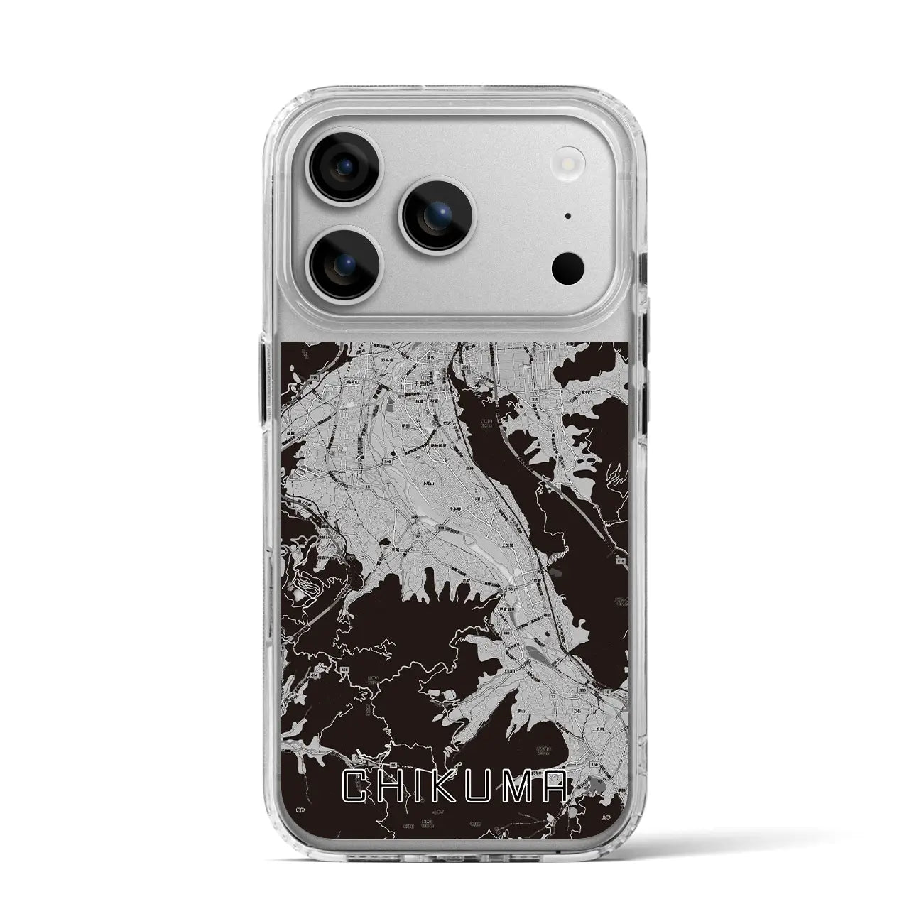 【千曲（長野県）】地図柄iPhoneケース（MagSafeタイプ）