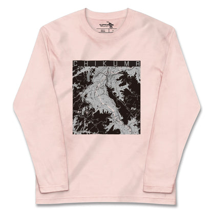 【千曲（長野県）】地図柄ロングスリーブTシャツ