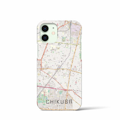 【千種（愛知県）】地図柄iPhoneケース（バックカバータイプ）