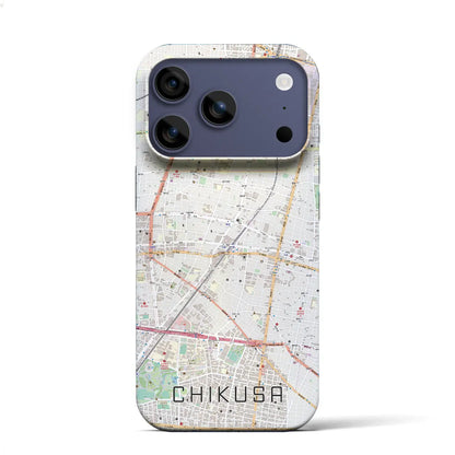 【千種（愛知県）】地図柄iPhoneケース（バックカバータイプ）