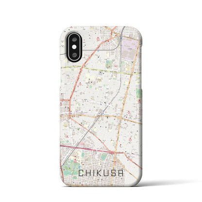 【千種（愛知県）】地図柄iPhoneケース（バックカバータイプ）