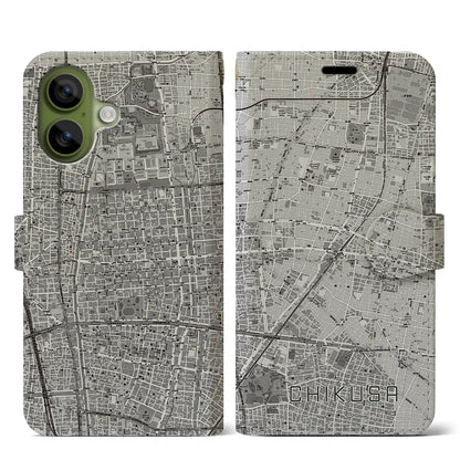 【千種（愛知県）】地図柄iPhoneケース（手帳タイプ）