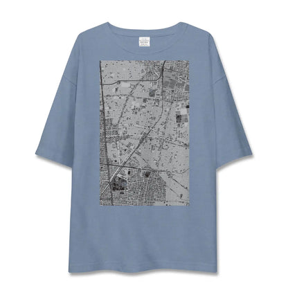 【千種（愛知県）】地図柄ビッグシルエットTシャツ