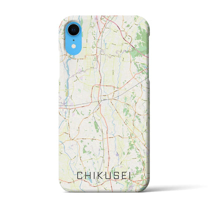 【筑西（茨城県）】地図柄iPhoneケース（バックカバータイプ）