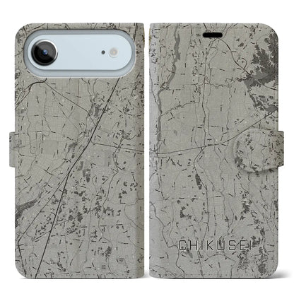 【筑西（茨城県）】地図柄iPhoneケース（手帳タイプ）