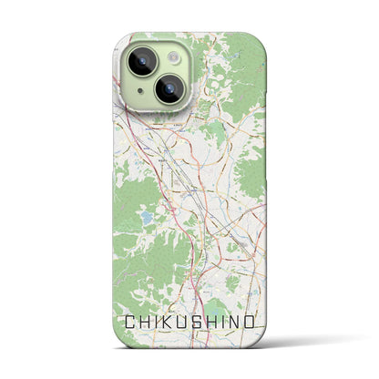 【筑紫野（福岡県）】地図柄iPhoneケース（バックカバータイプ）