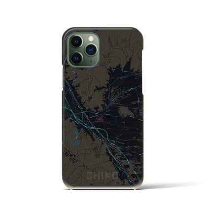 【茅野（長野県）】地図柄iPhoneケース（バックカバータイプ）