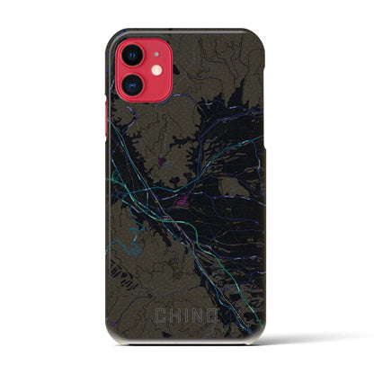 【茅野（長野県）】地図柄iPhoneケース（バックカバータイプ）