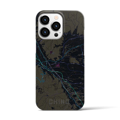 【茅野（長野県）】地図柄iPhoneケース（バックカバータイプ）