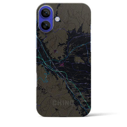 【茅野（長野県）】地図柄iPhoneケース（バックカバータイプ）