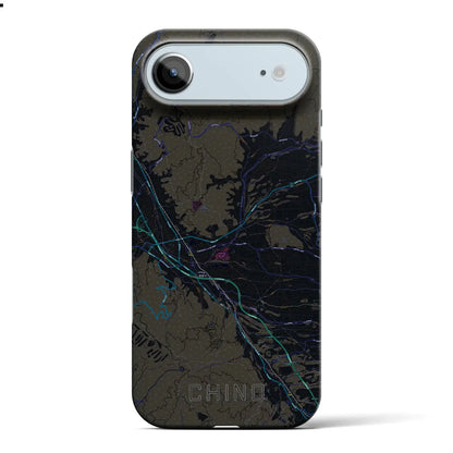 【茅野（長野県）】地図柄iPhoneケース（バックカバータイプ）