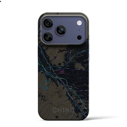 【茅野（長野県）】地図柄iPhoneケース（バックカバータイプ）