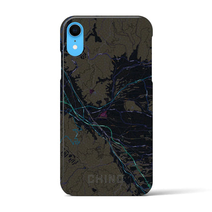 【茅野（長野県）】地図柄iPhoneケース（バックカバータイプ）