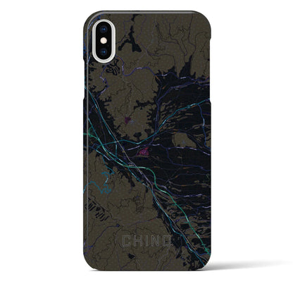 【茅野（長野県）】地図柄iPhoneケース（バックカバータイプ）