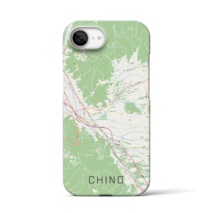 【茅野（長野県）】地図柄iPhoneケース（バックカバータイプ）