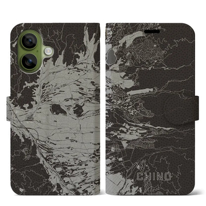 【茅野（長野県）】地図柄iPhoneケース（手帳タイプ）