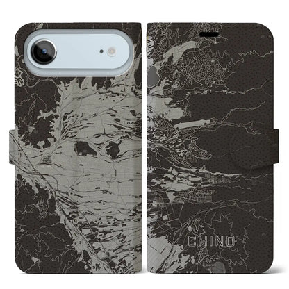 【茅野（長野県）】地図柄iPhoneケース（手帳タイプ）