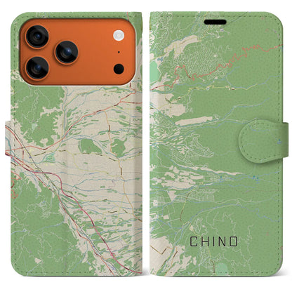 【茅野（長野県）】地図柄iPhoneケース（手帳タイプ）