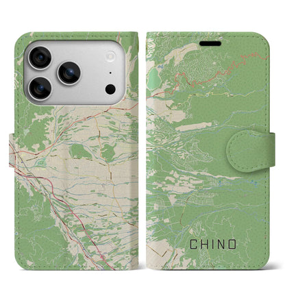 【茅野（長野県）】地図柄iPhoneケース（手帳タイプ）