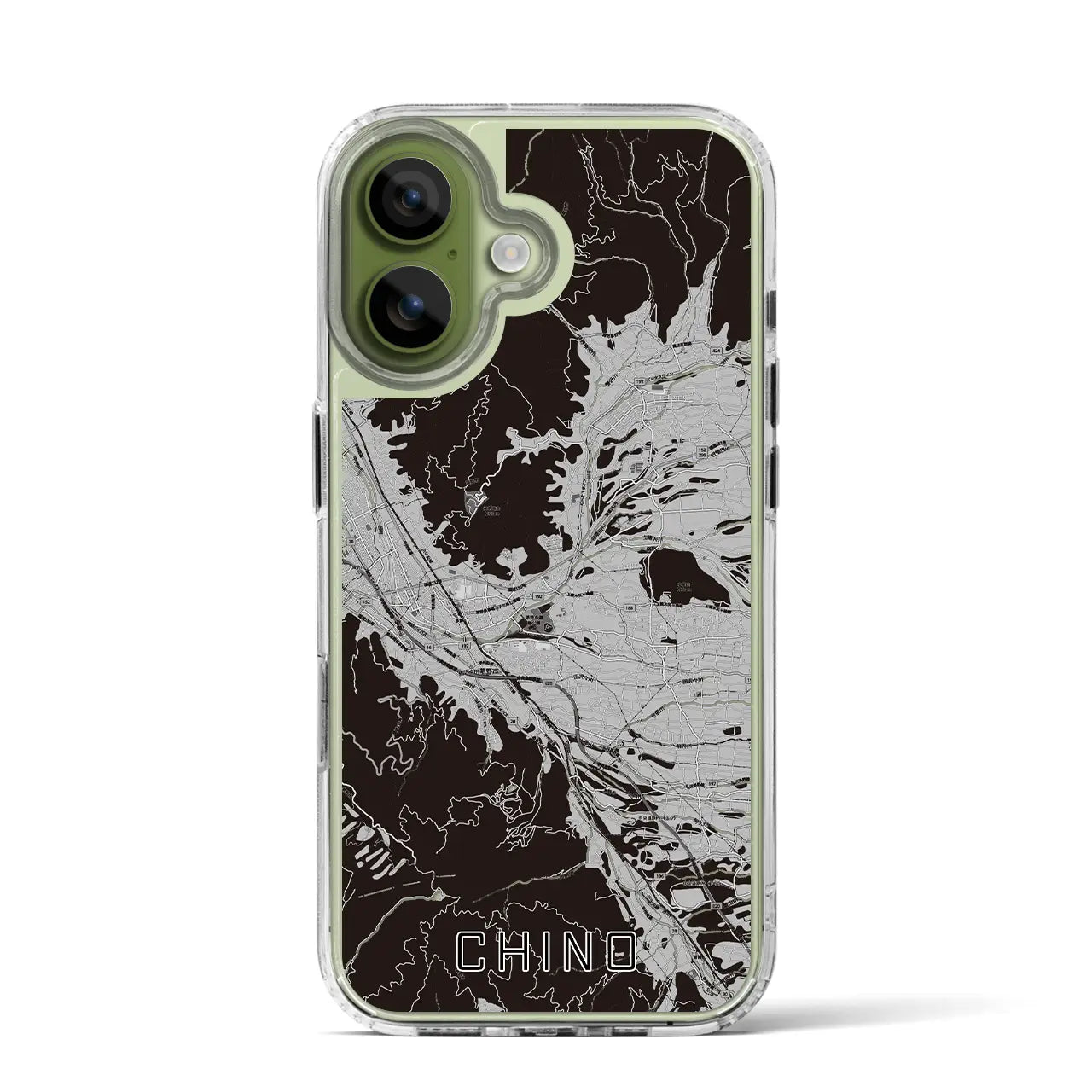 【茅野（長野県）】地図柄iPhoneケース（MagSafeタイプ）