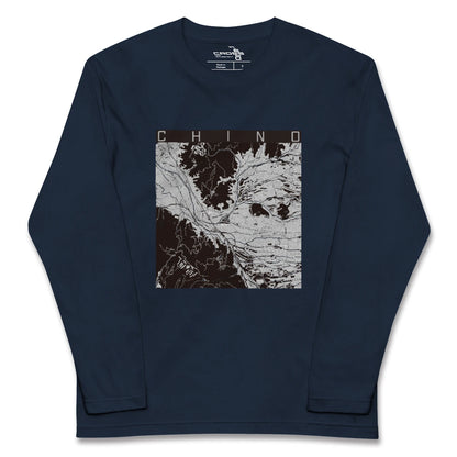 【茅野（長野県）】地図柄ロングスリーブTシャツ