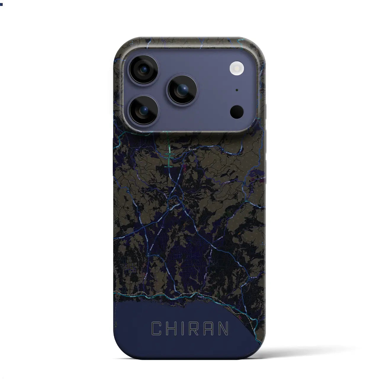 【知覧（鹿児島県）】地図柄iPhoneケース（バックカバータイプ）