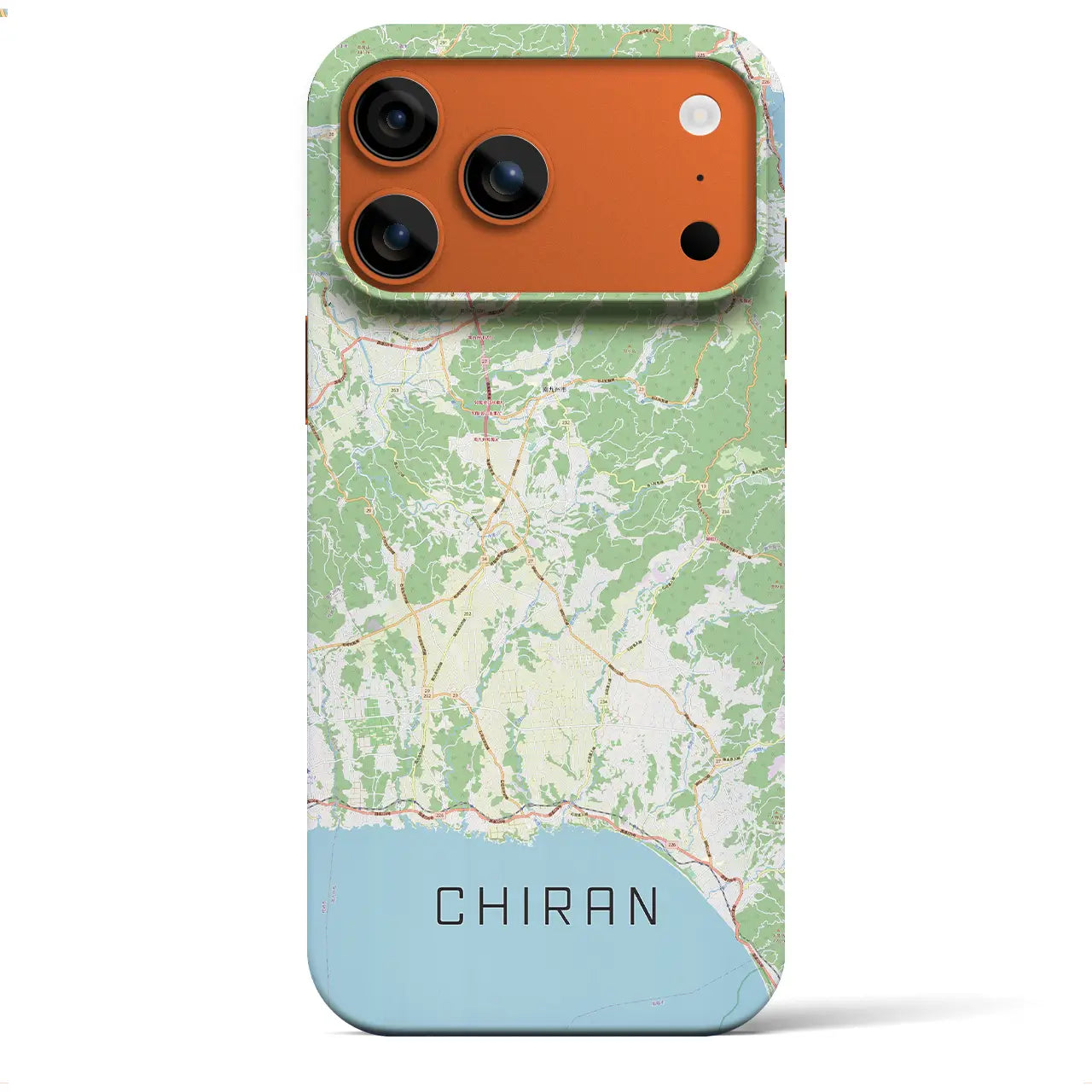 【知覧（鹿児島県）】地図柄iPhoneケース（バックカバータイプ）