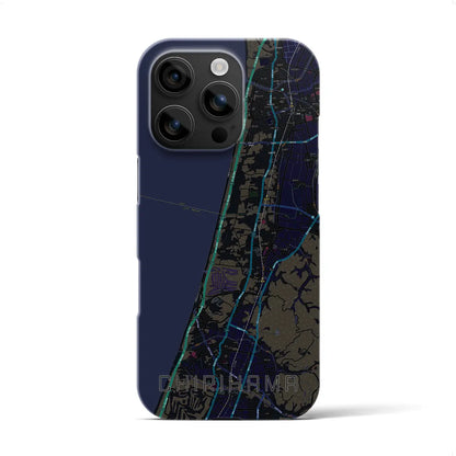 【千里浜（石川県）】地図柄iPhoneケース（バックカバータイプ）