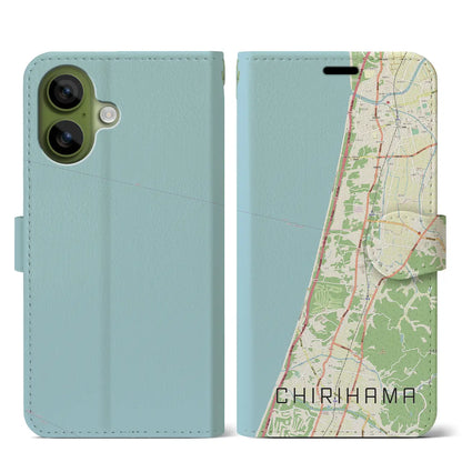 【千里浜（石川県）】地図柄iPhoneケース（手帳タイプ）