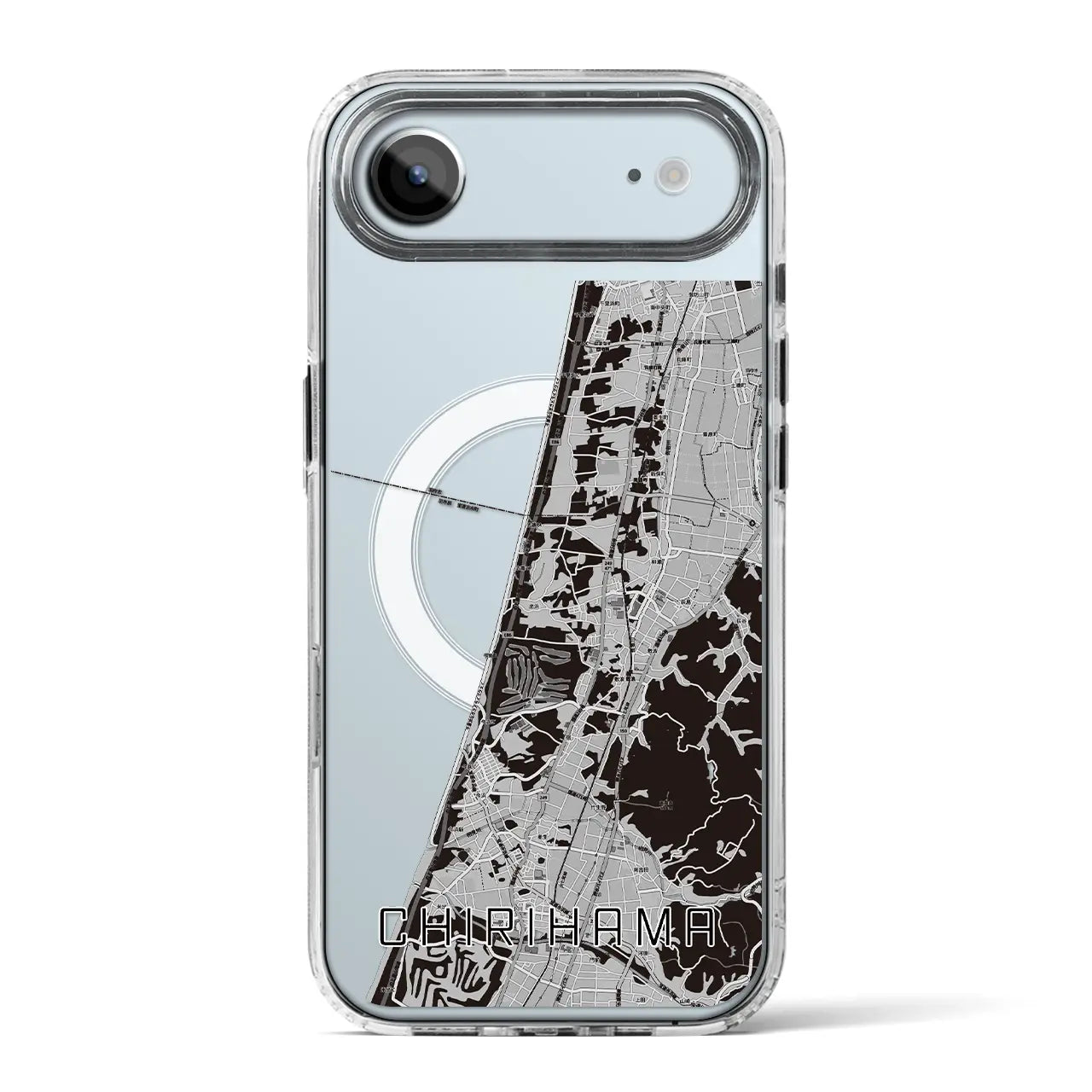 【千里浜（石川県）】地図柄iPhoneケース（MagSafeタイプ）