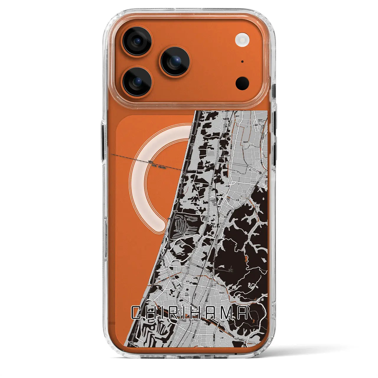 【千里浜（石川県）】地図柄iPhoneケース（MagSafeタイプ）