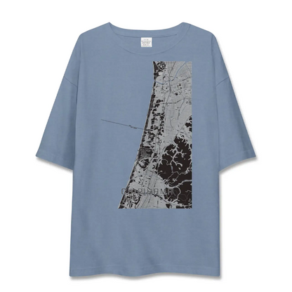 【千里浜（石川県）】地図柄ビッグシルエットTシャツ