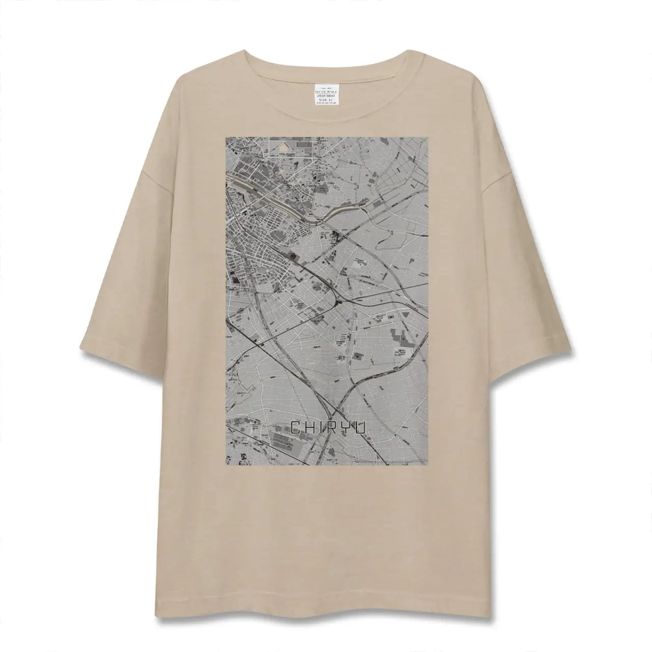 【知立（愛知県）】地図柄ビッグシルエットTシャツ