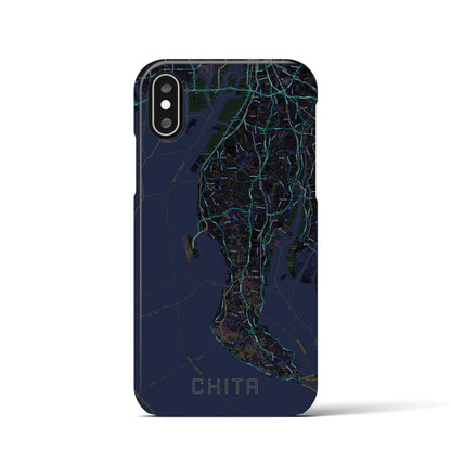 【知多2（愛知県）】地図柄iPhoneケース（バックカバータイプ）