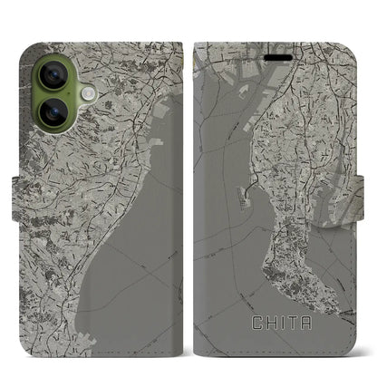 【知多2（愛知県）】地図柄iPhoneケース（手帳タイプ）