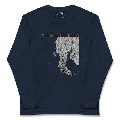 【知多2（愛知県）】地図柄ロングスリーブTシャツ
