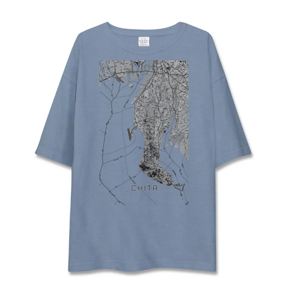 【知多2（愛知県）】地図柄ビッグシルエットTシャツ
