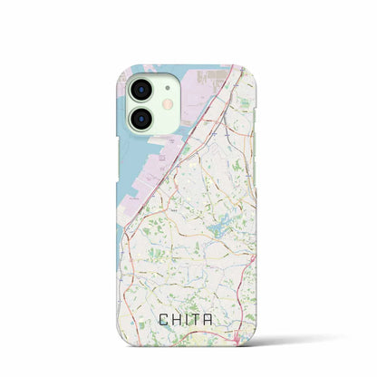 【知多（愛知県）】地図柄iPhoneケース（バックカバータイプ）