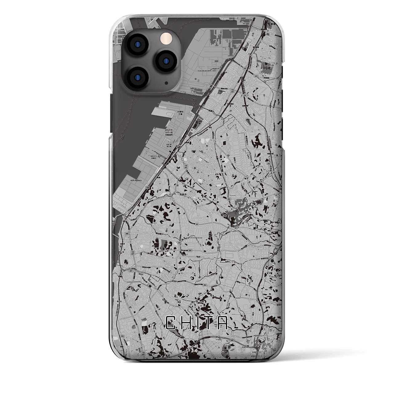 【知多（愛知県）】地図柄iPhoneケース（クリアタイプ）