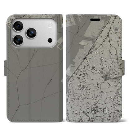 【知多（愛知県）】地図柄iPhoneケース（手帳タイプ）